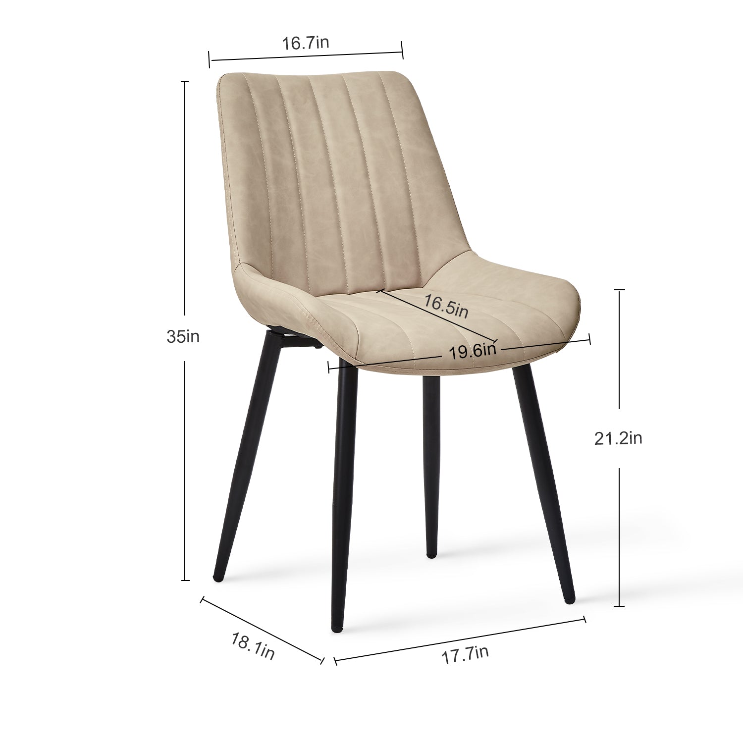 Clair Faux Leather Dining Chairs