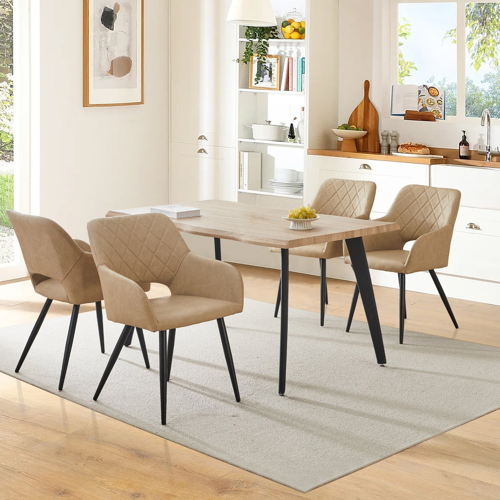 Kieran Faux Leather Dining Chairs [Set of 2]