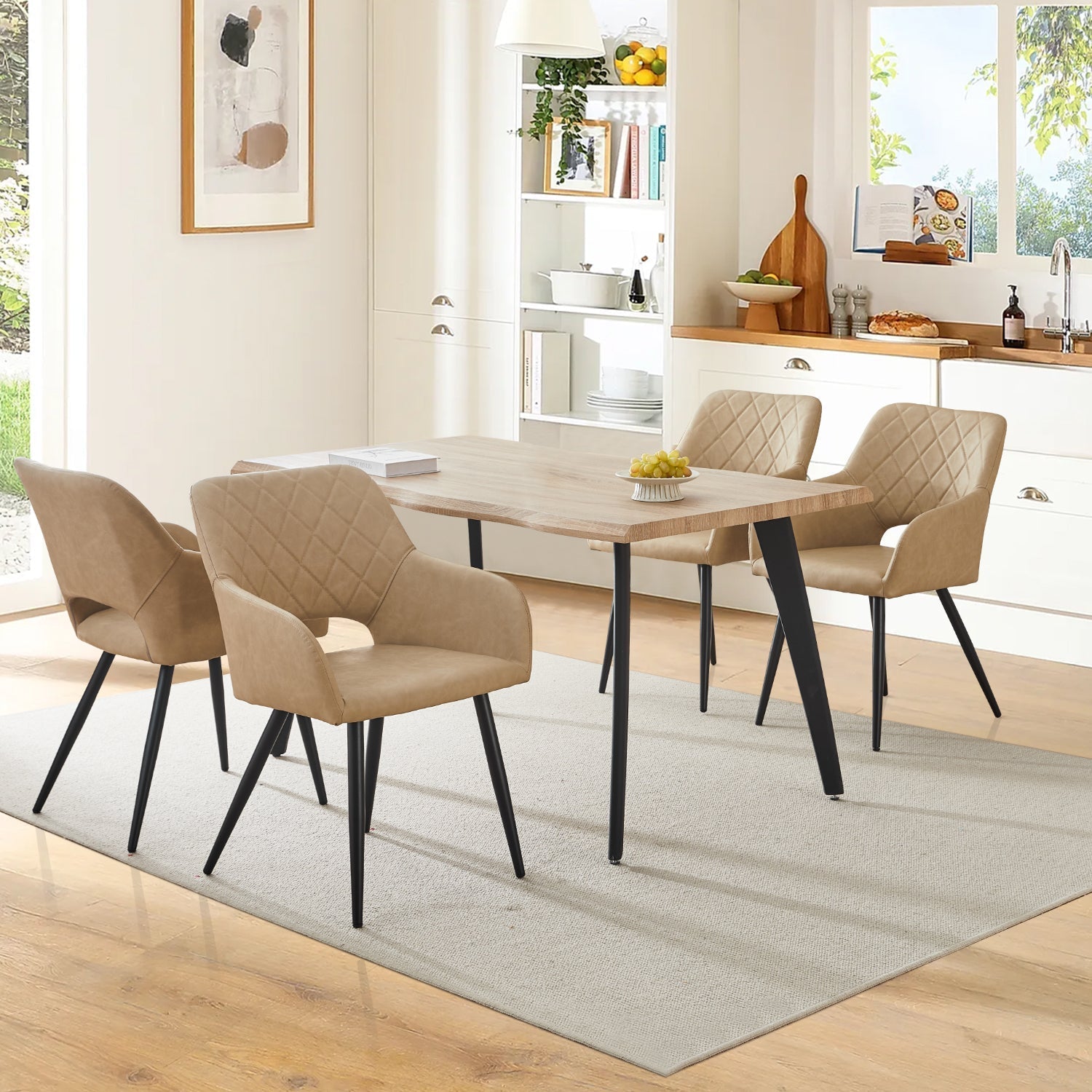 Kieran Faux Leather Dining Chairs [Set of 2]