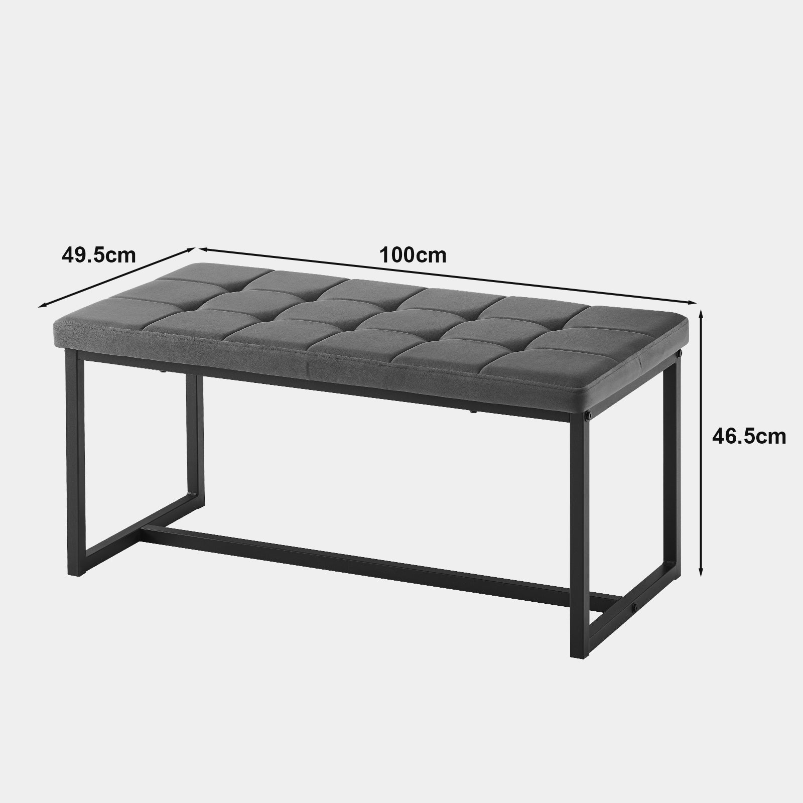 Wyn Velvet Dining Bench End-of-Bed Bench