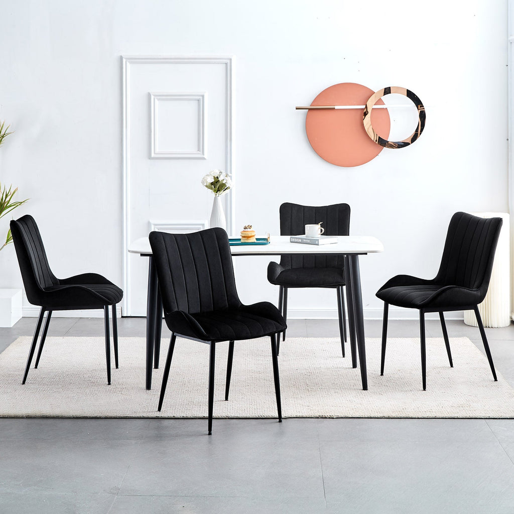 Myra Velvet Dining Chairs [Set of 2]