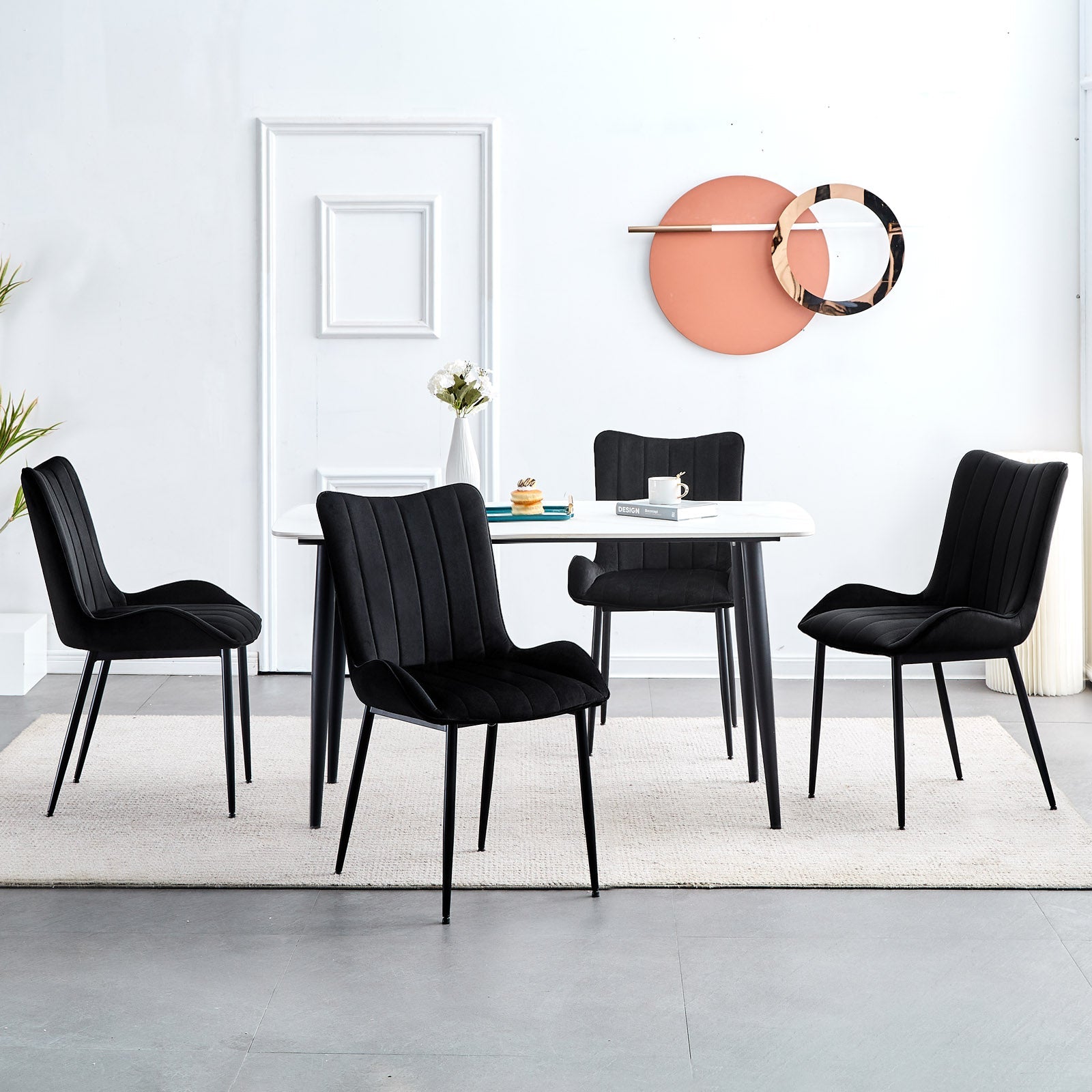 Myra Velvet Dining Chairs [Set of 2]