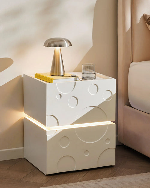 Bubbli LED Bedside Table
