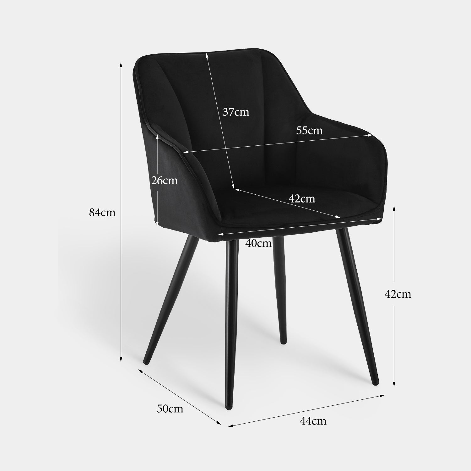 Earven Velvet Dining Chairs [Set of 2]