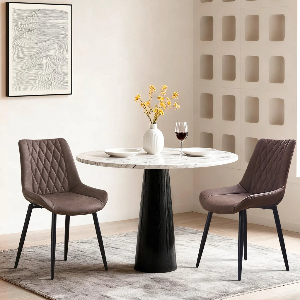 Carl Faux Leather Dining Chairs
