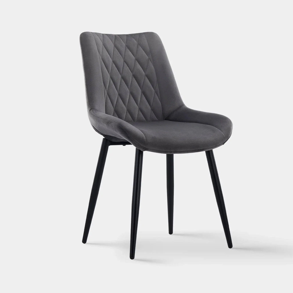 Carl Velvet Dining Chairs [Set of 2]