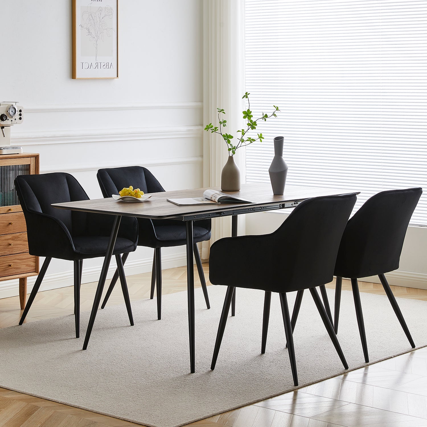 Earven Velvet Dining Chairs [Set of 2]