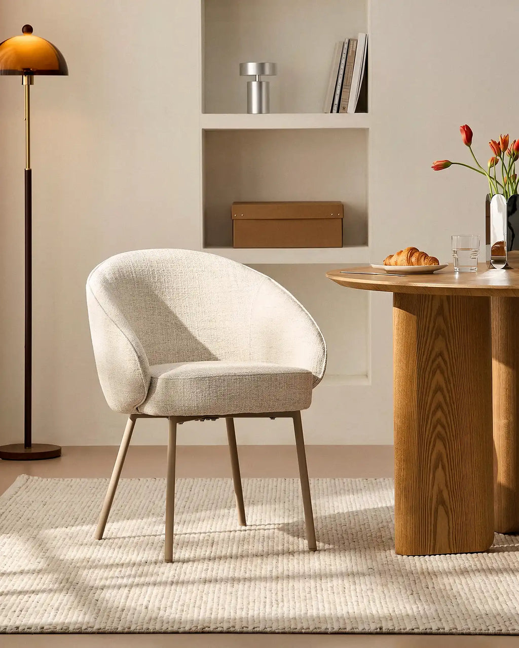 Elowen Beige Dining Chair