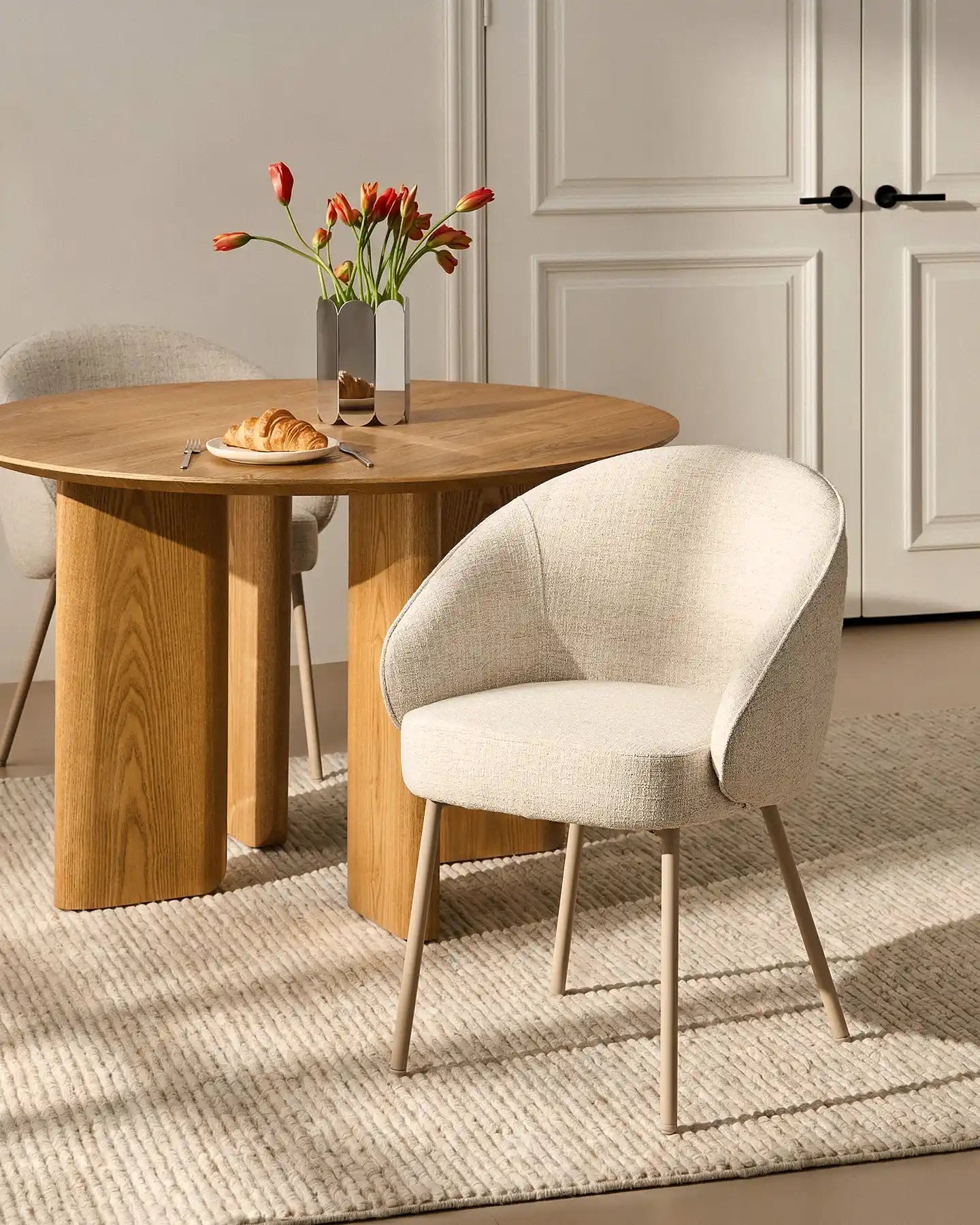 Elowen Beige Dining Chair