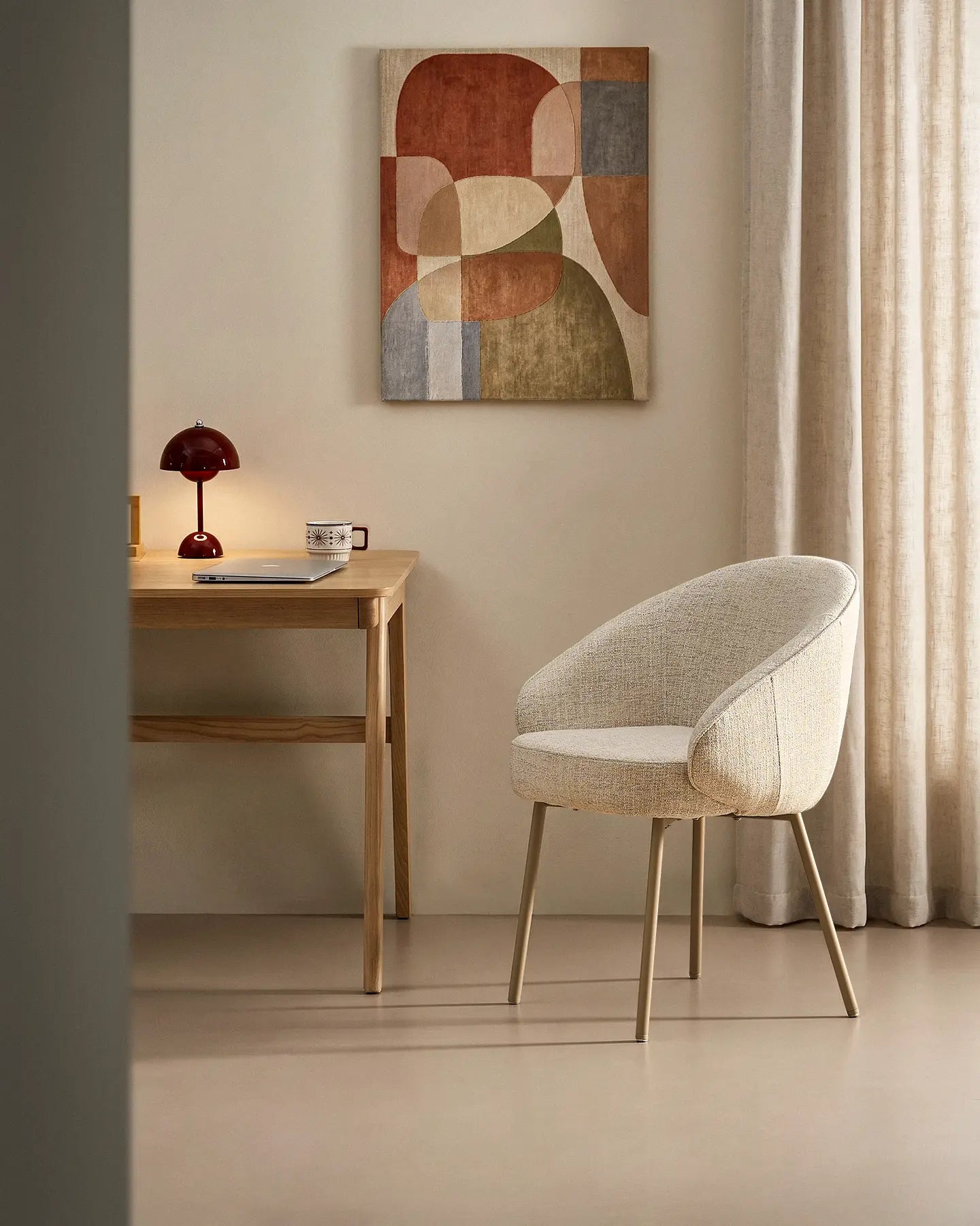 Elowen Beige Dining Chair