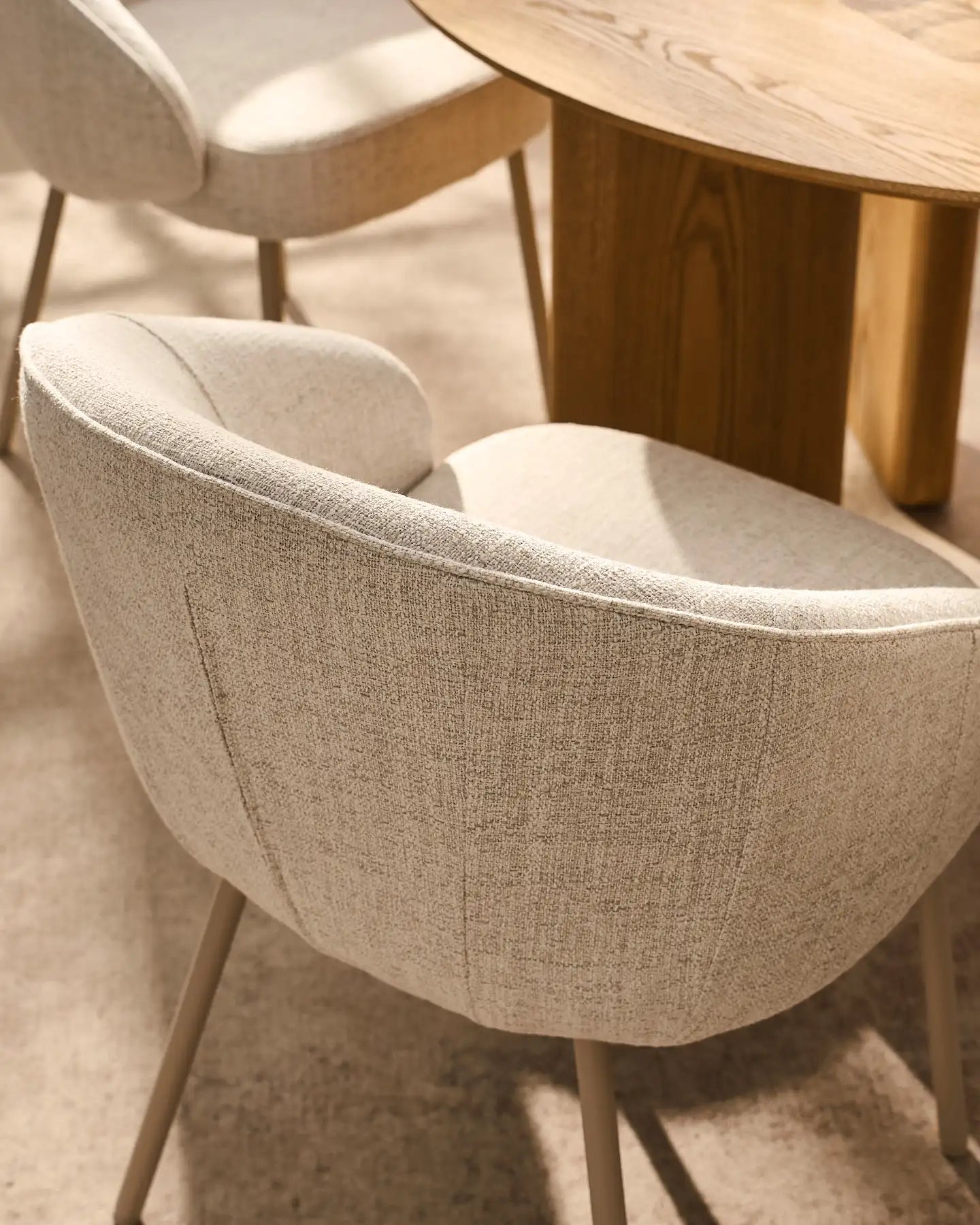 Elowen Beige Dining Chair