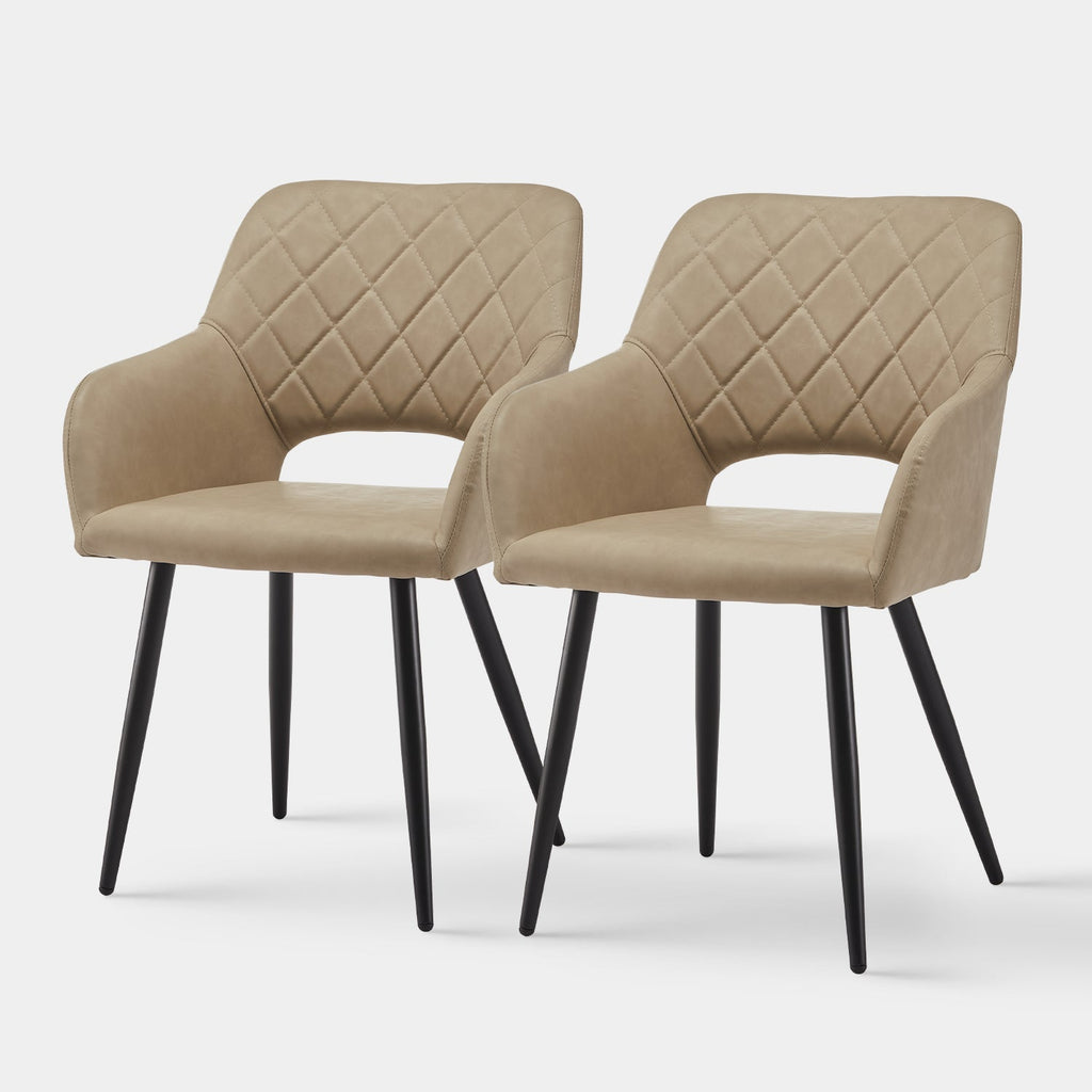 Kieran Faux Leather Dining Chairs [Set of 2]