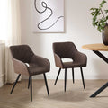 Kieran Faux Leather Dining Chairs [Set of 2]
