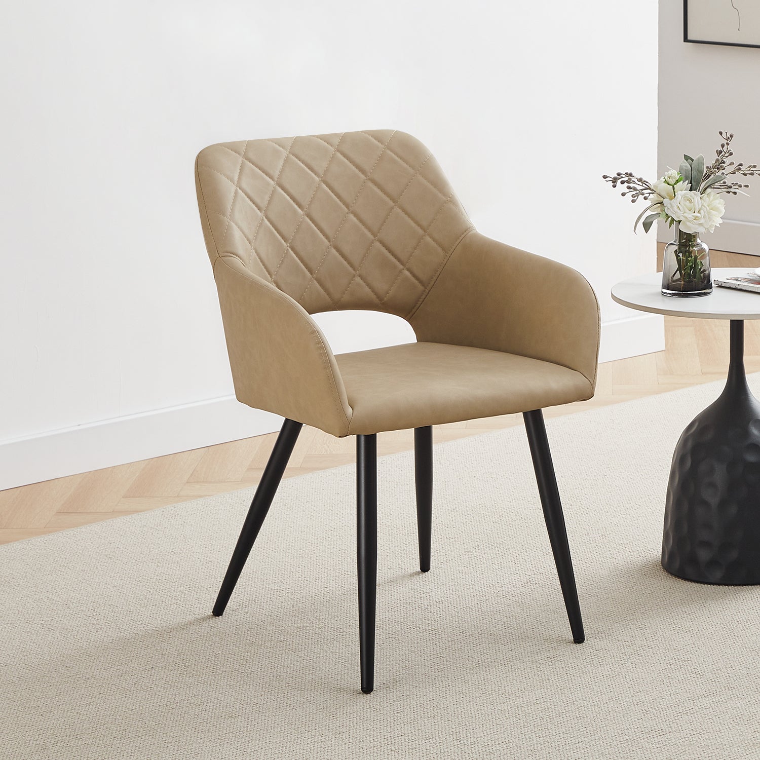 Kieran Faux Leather Dining Chairs [Set of 2]