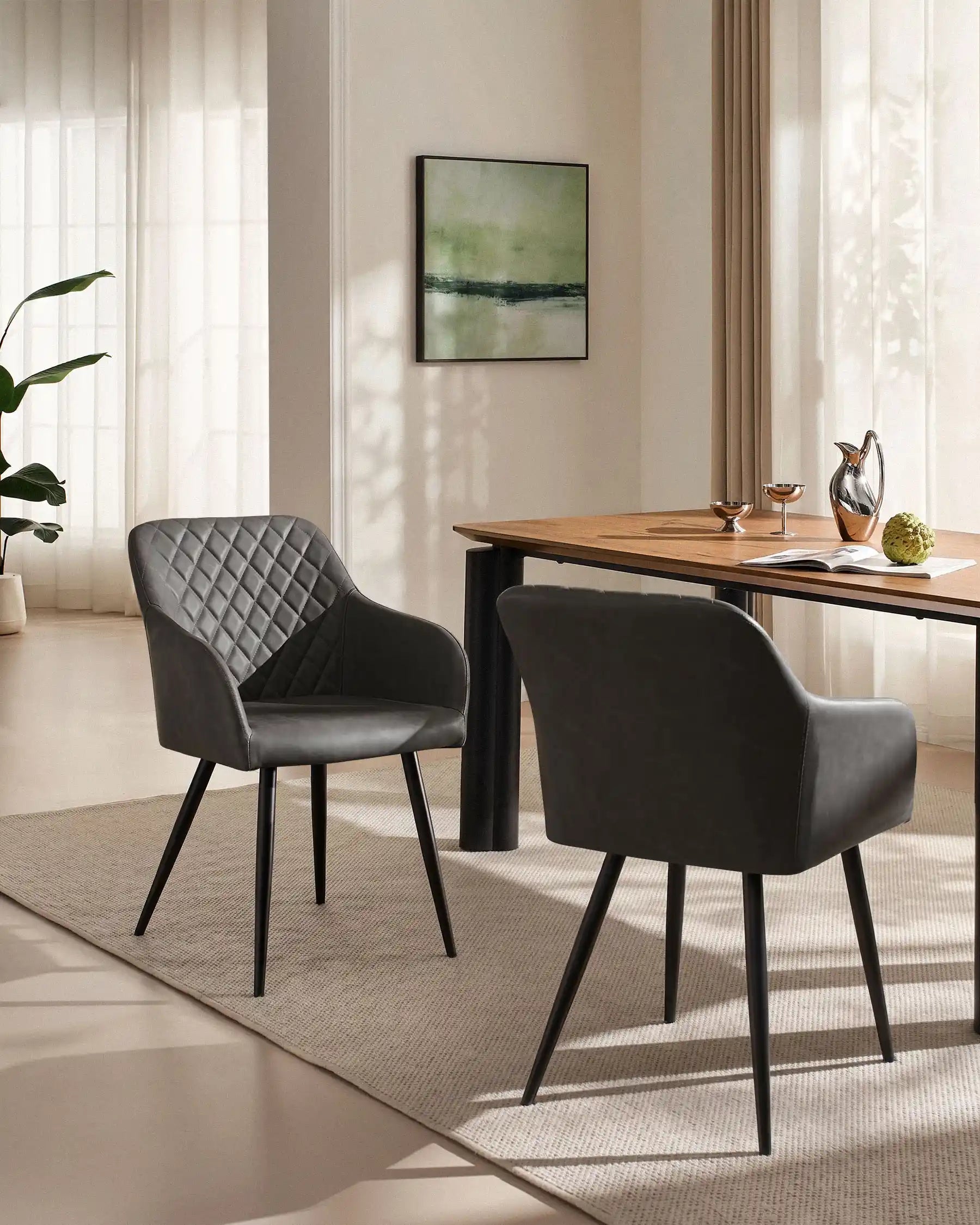 Moree Faux Leather Dining Chairs [Set of 6]