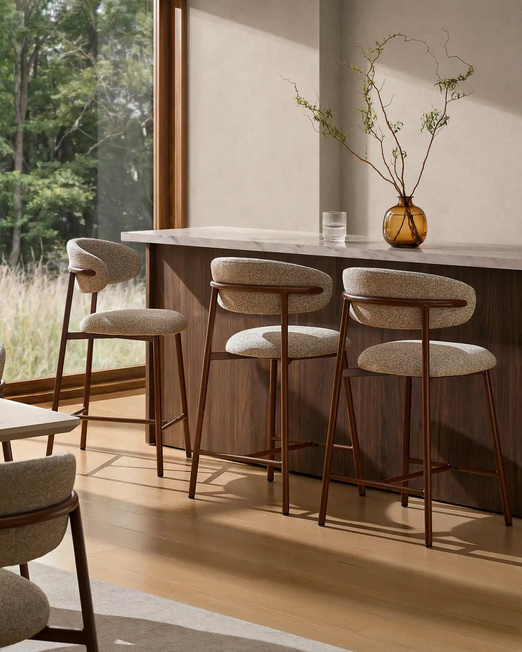 Rowan Walnut Bar Stool