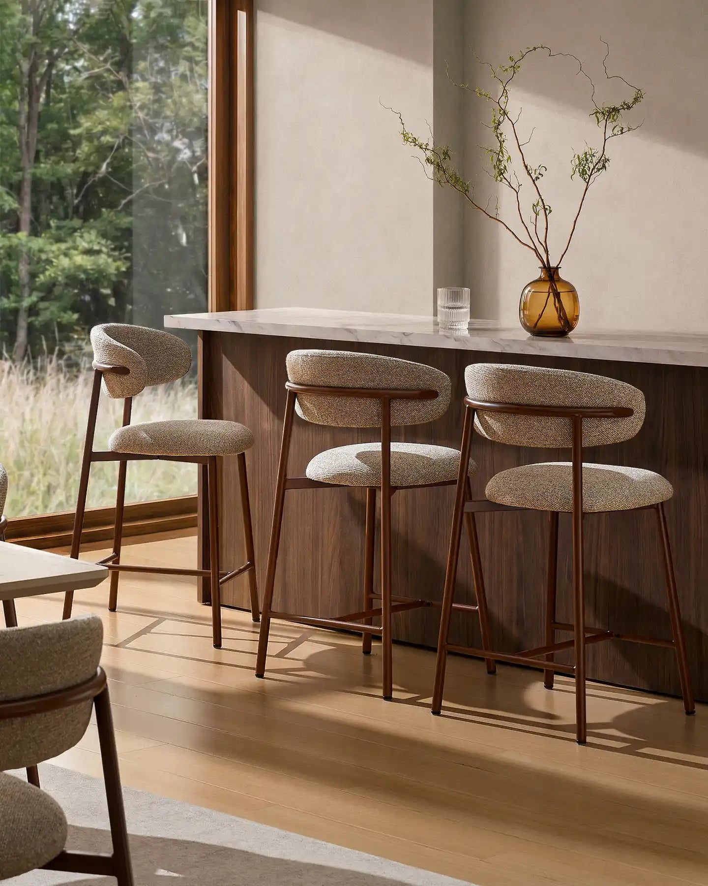 Rowan Walnut Bar Stool