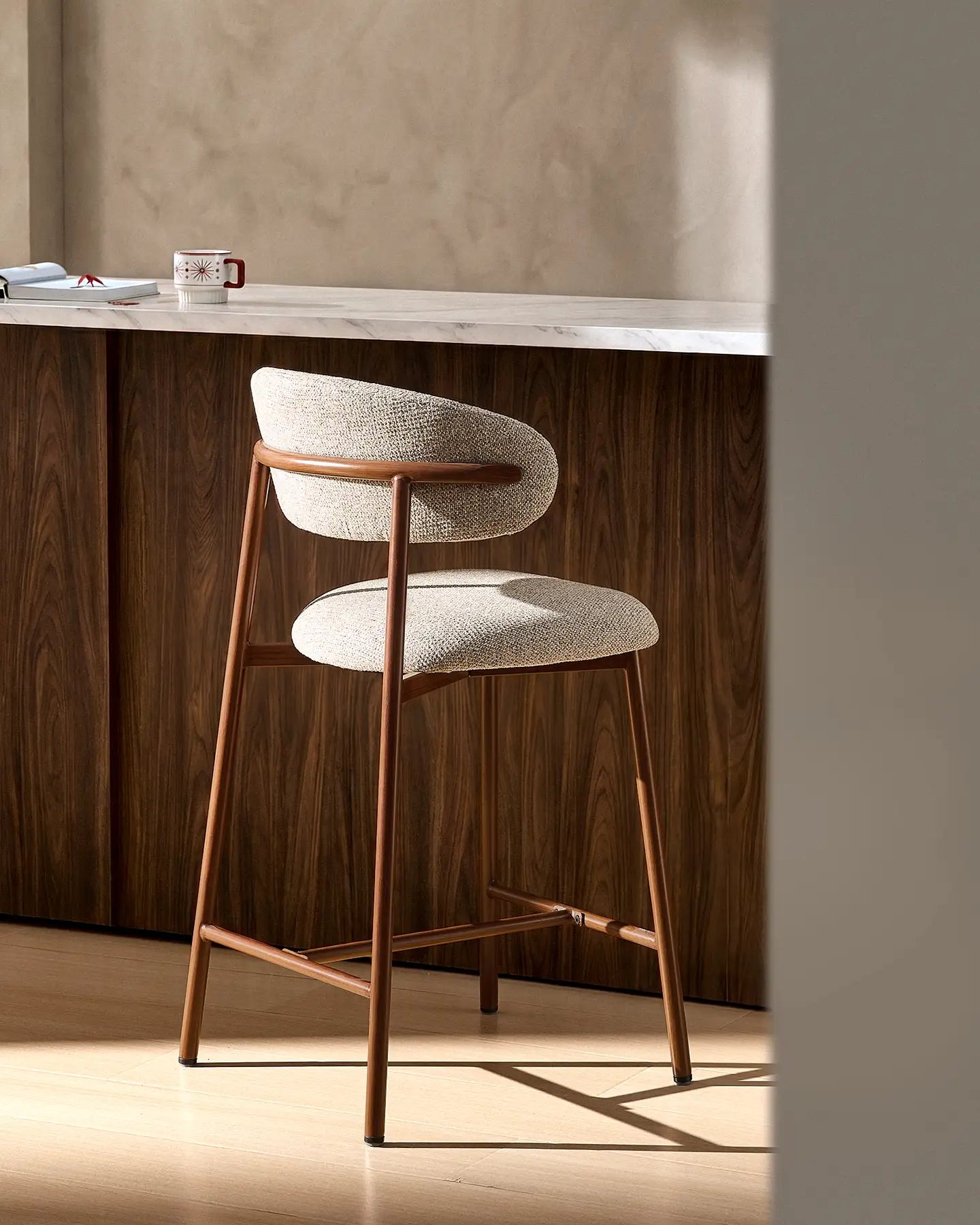 Rowan Walnut Bar Stool