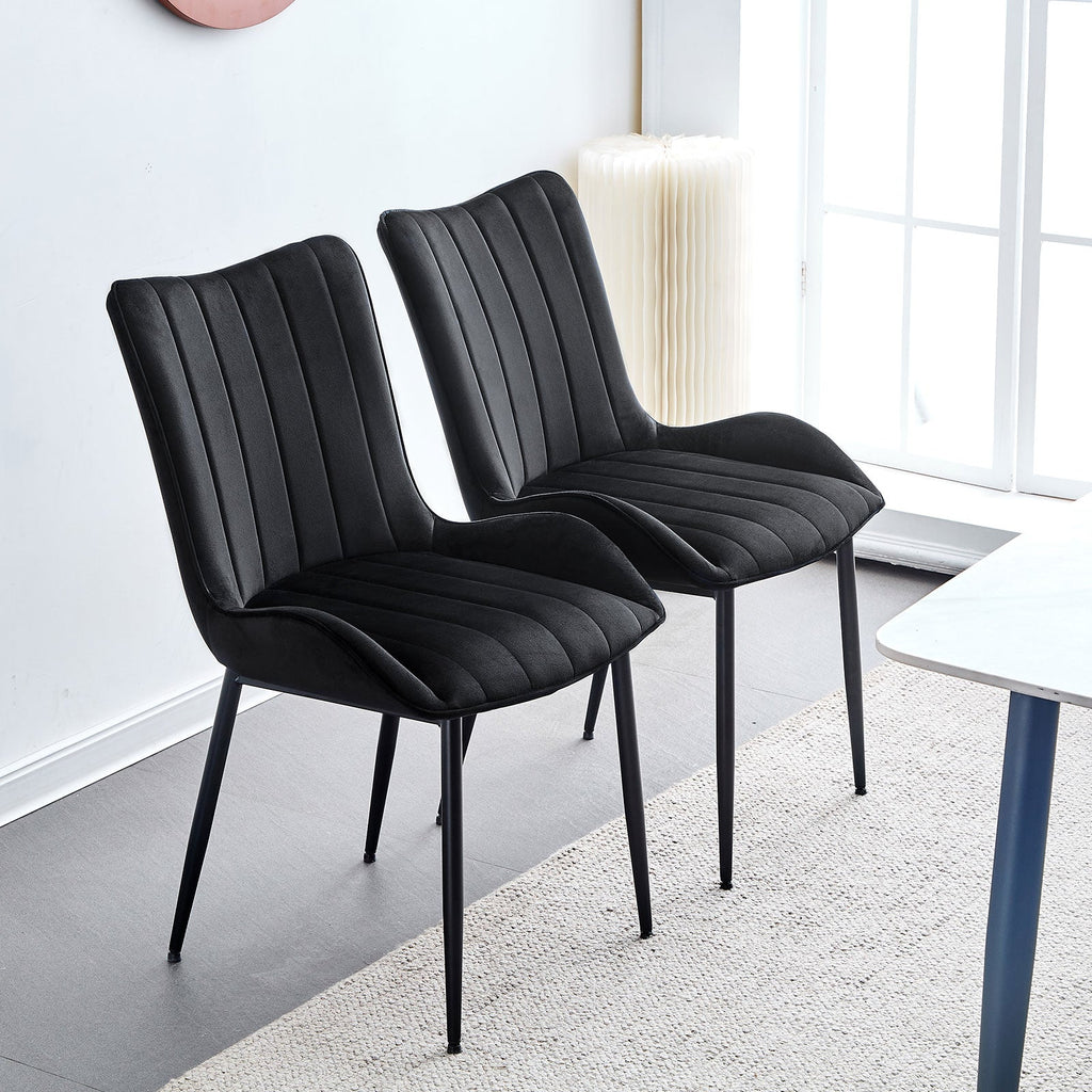 Myra Velvet Dining Chairs [Set of 2]