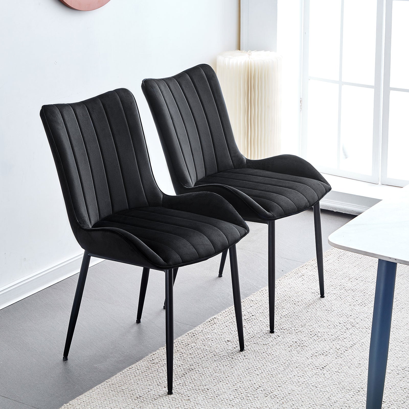 Myra Velvet Dining Chairs [Set of 2]