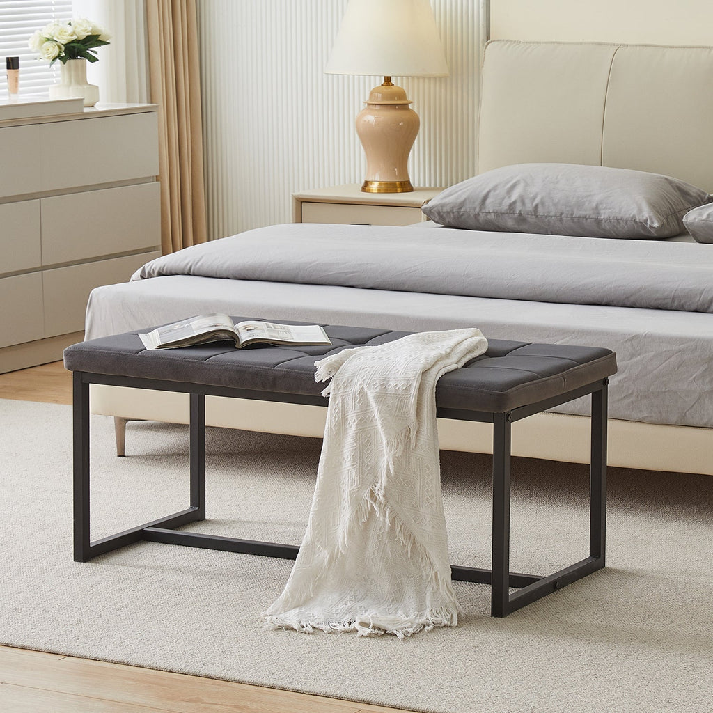Wyn Velvet Dining Bench End-of-Bed Bench